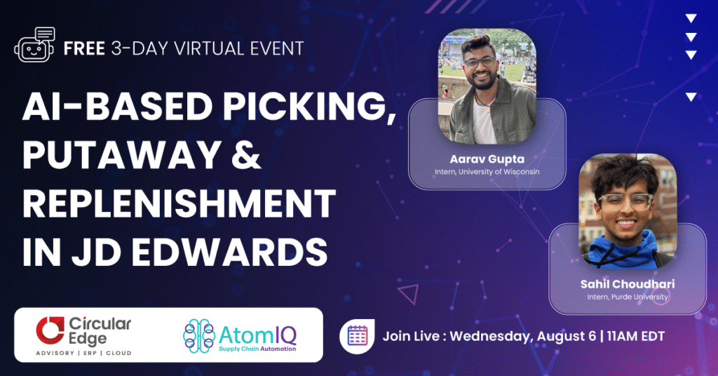 AI-Based Picking, Putaway & Replenishment in JD Edwards